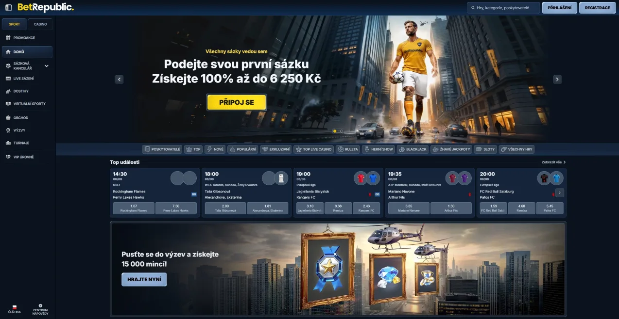 BetRepublic Screen
