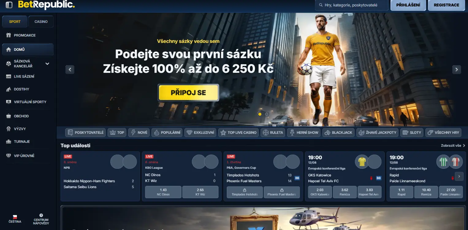 BetRepublic Screen
